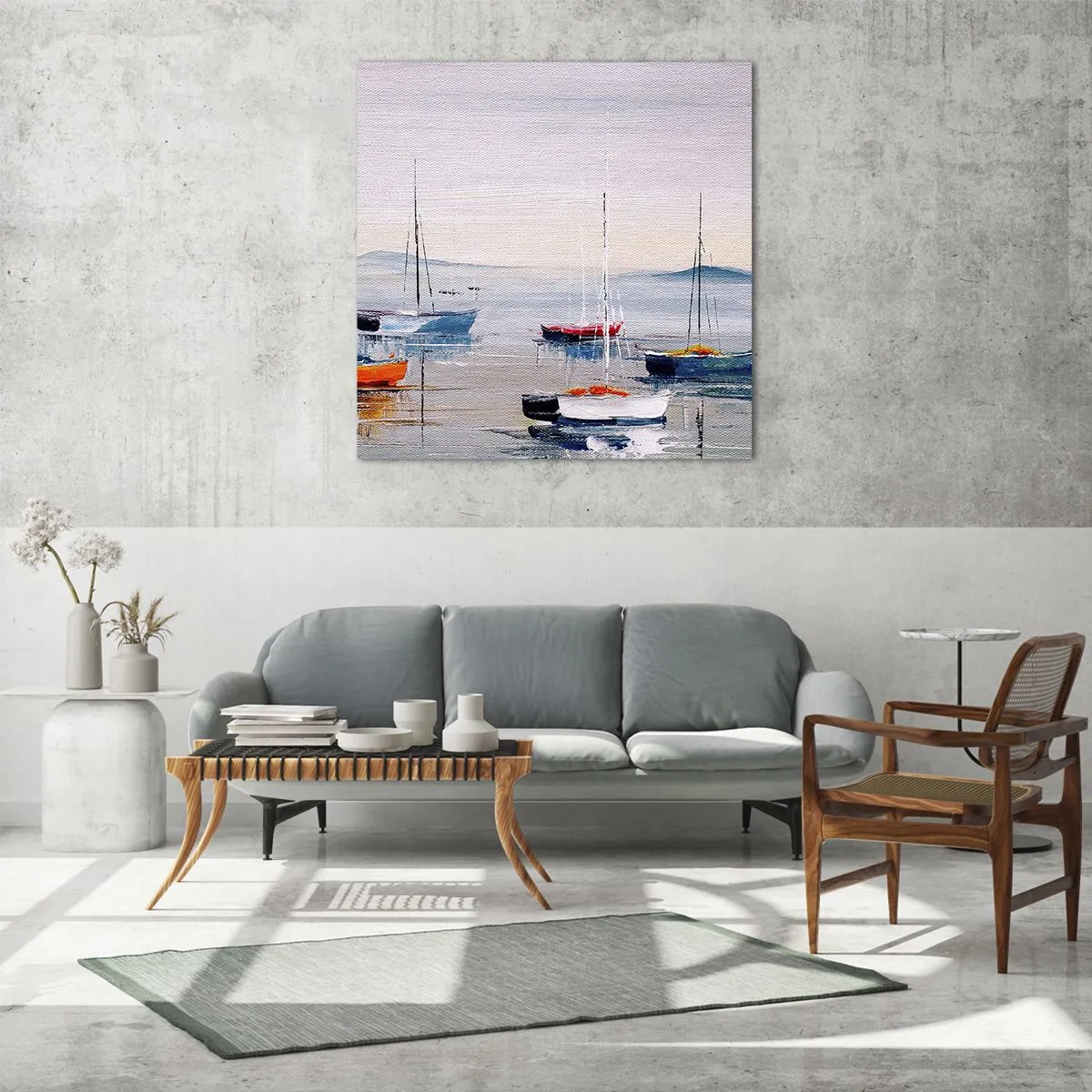 Glass picture - Deserved Rest - 50x50 cm