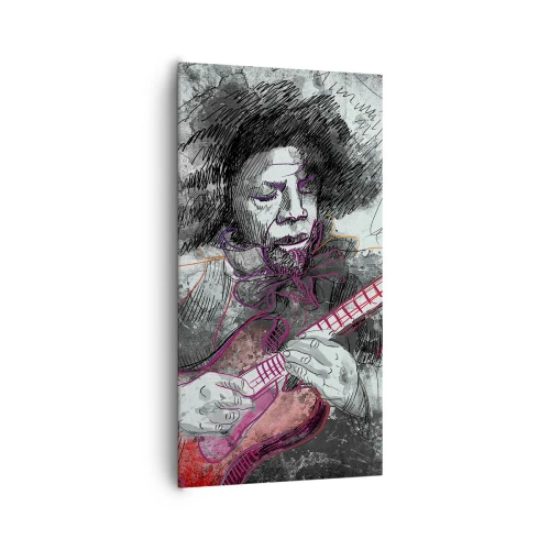 Canvas picture - On the Waves of Music - 65x120 cm