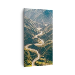 Canvas picture - Straight from the Heart of the Mountains - 55x100 cm