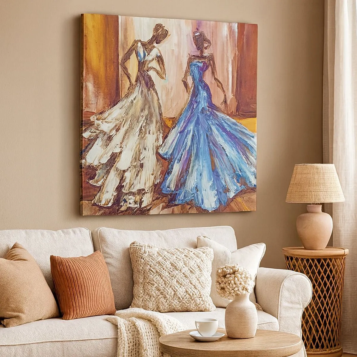 Canvas picture - Charming Duo - 30x30 cm