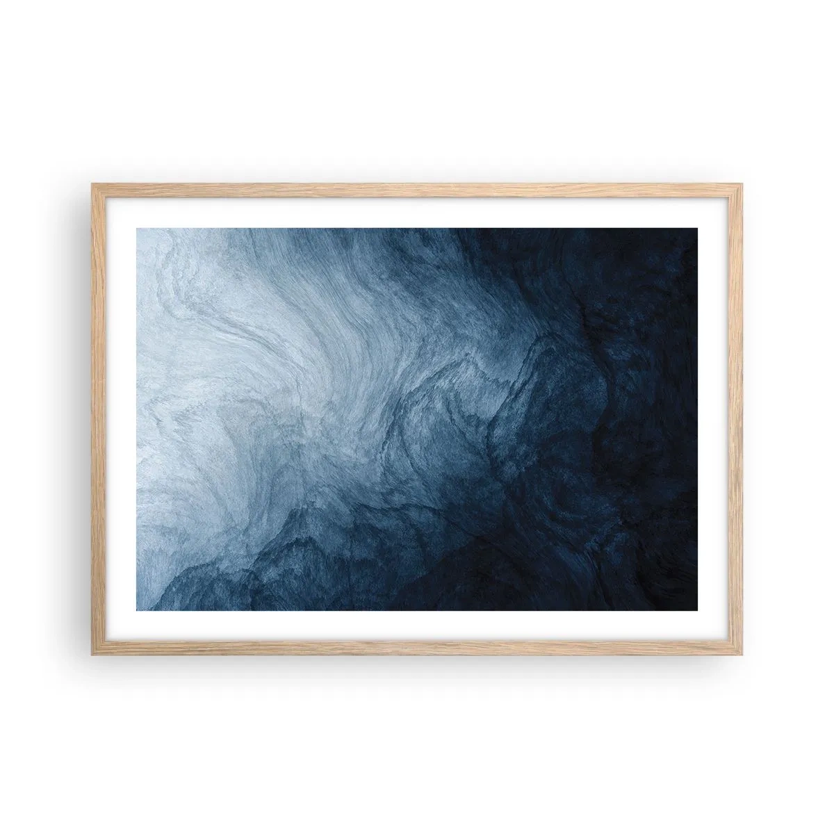 Poster in light oak frame - Going Deep - 70x50 cm