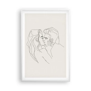 Poster in white frmae - Tangled up by a Feeling - 61x91 cm