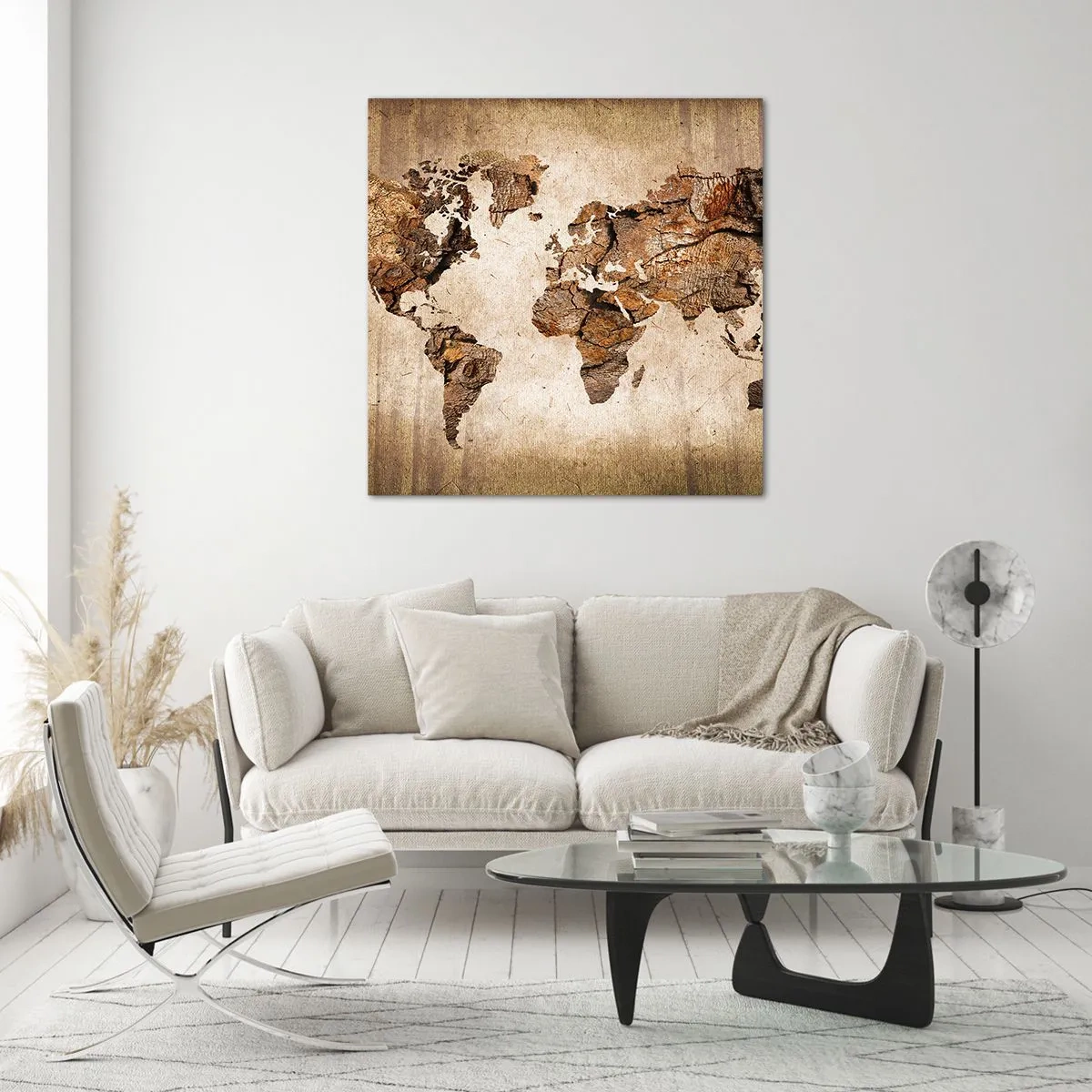 Glass picture - Discovery of the World - 30x30 cm