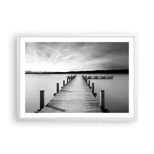 Poster in white frmae - Lake of Peace - 70x50 cm