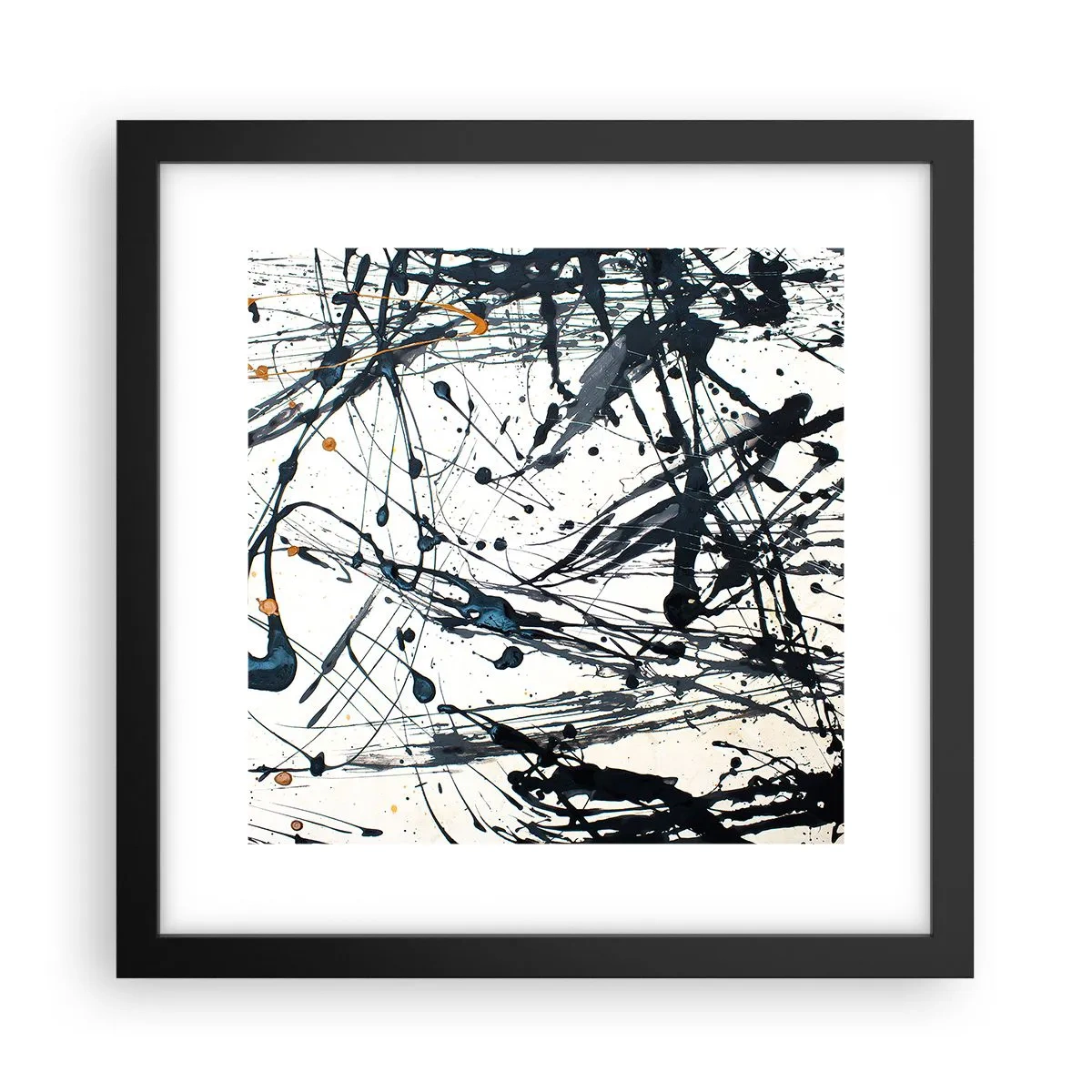 Poster in black frame - Expressionist Abstract - 30x30 cm