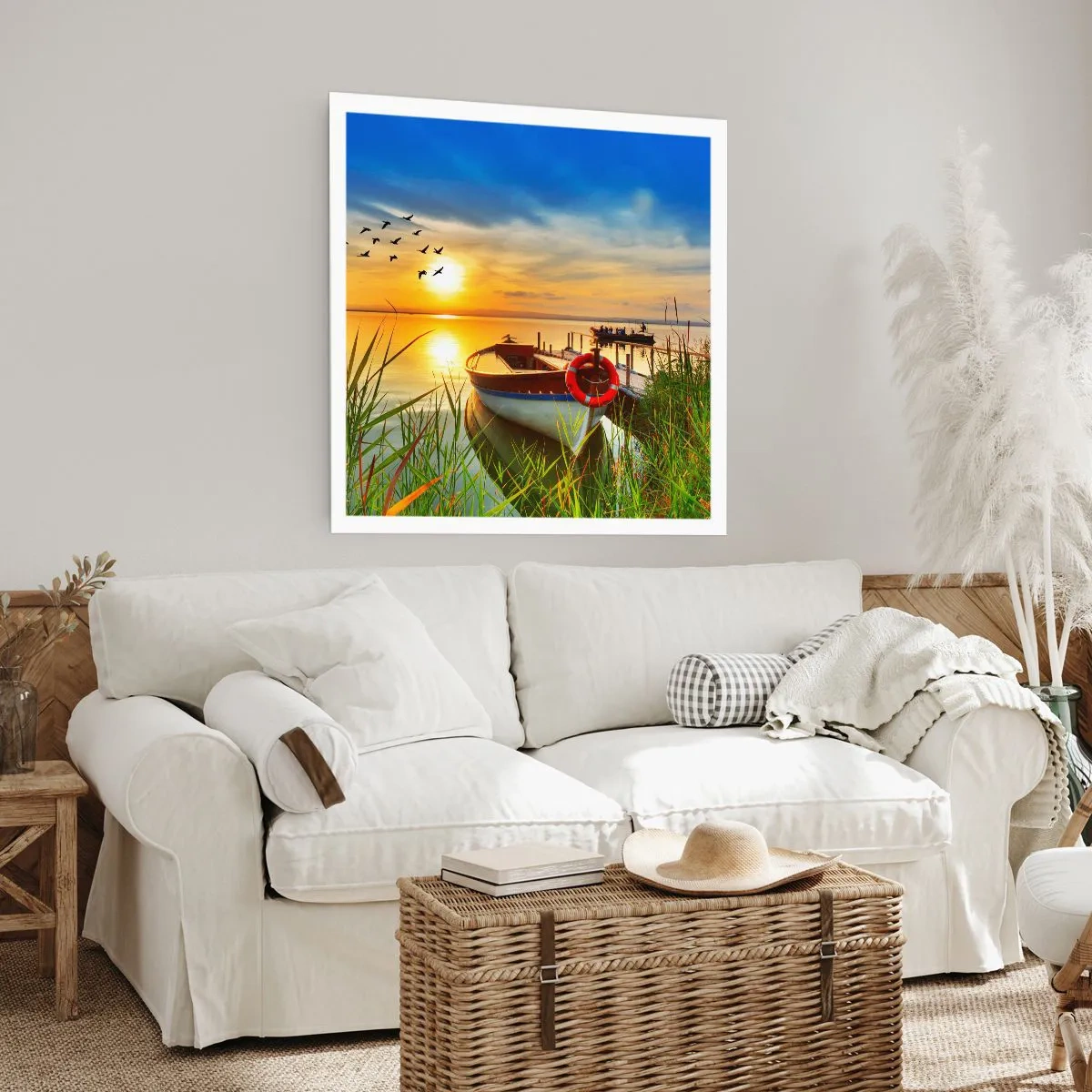 Poster - Cormorants Are Flying Away - 60x60 cm