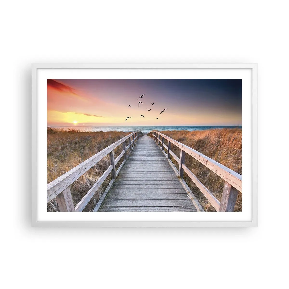 Poster in white frmae - Space of Highs - 70x50 cm
