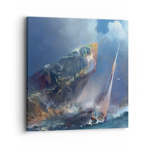 Canvas picture - Who Has the Courage, Wins - 40x40 cm