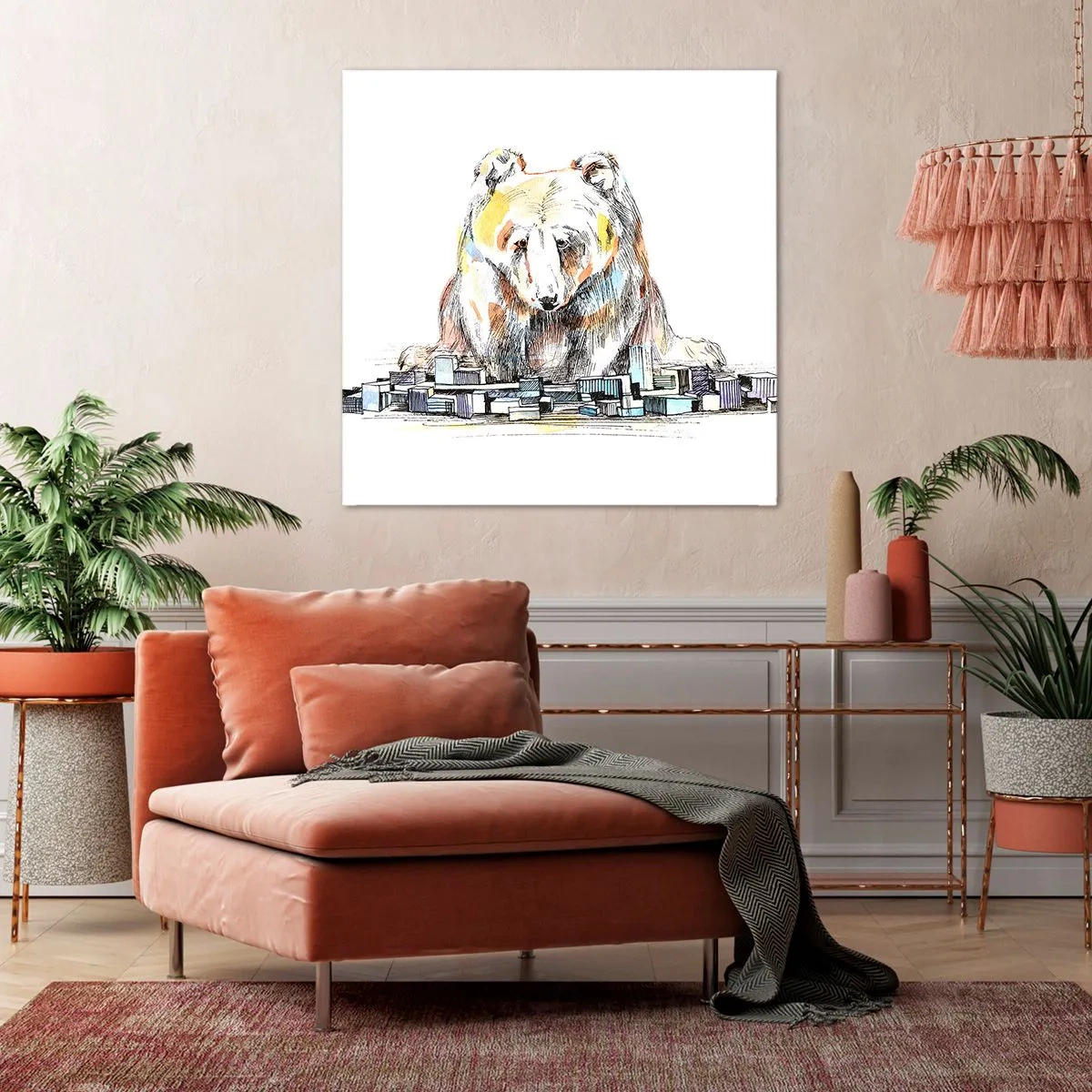 Canvas picture - How Can You Live like That? - 60x60 cm