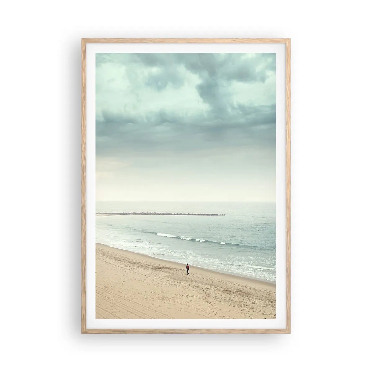 Poster in light oak frame - In Search of Quiet - 70x100 cm