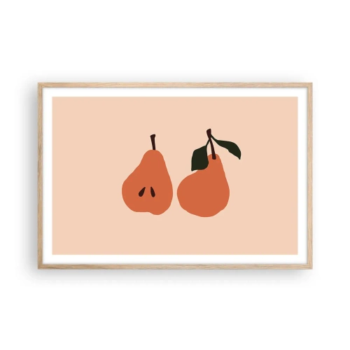 Poster in light oak frame - Overly Sweet - 91x61 cm