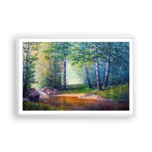 Poster in white frmae - Idyllic Scenery - 91x61 cm