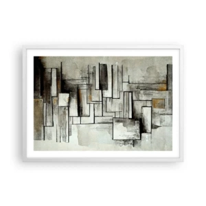 Poster in white frmae - Power of Simplicity - 70x50 cm