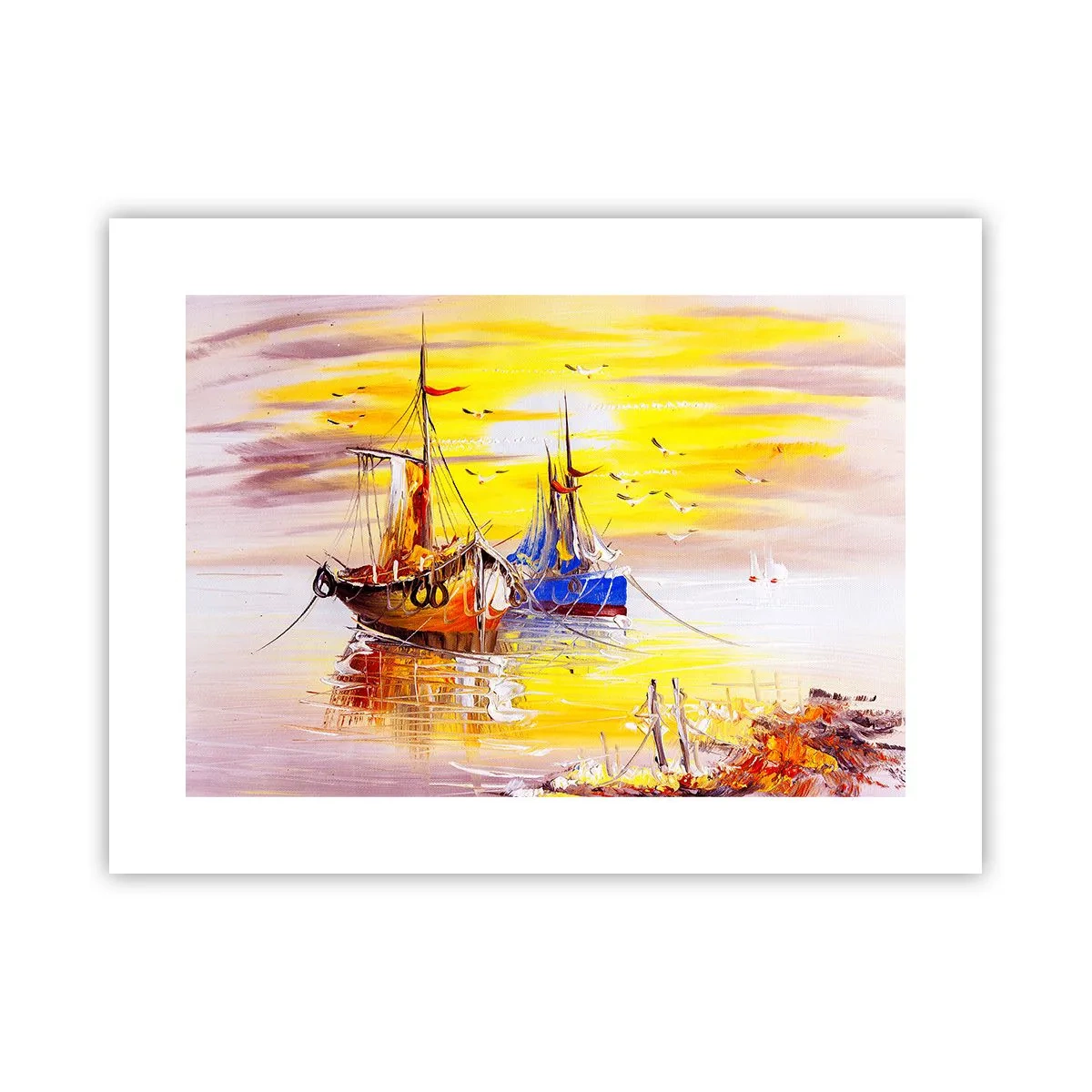 Poster - Deserved Rest in Port - 40x30 cm