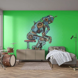 Self-Adhesive Photo Wallpaper Deluxe Sticker - On the Essence of Being - Abstraction, Intelligent Robot, For children - 450x315 cm