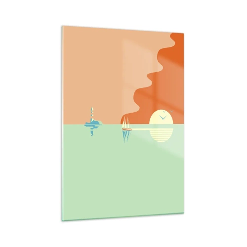 Glass picture - Ideal Sea Landscape - 50x70 cm