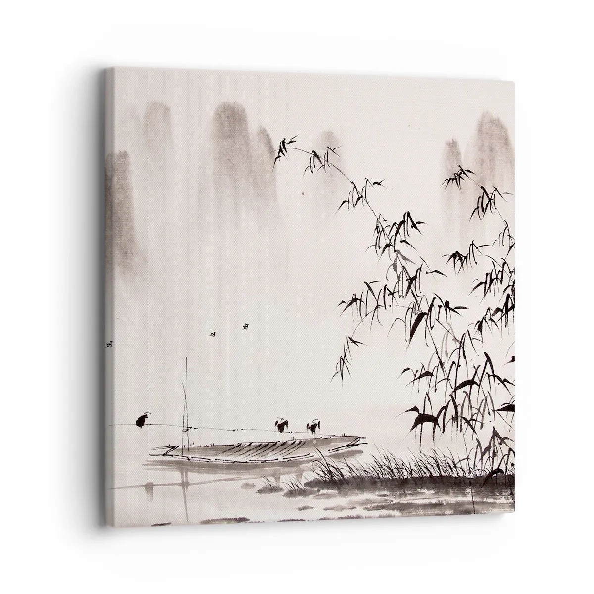 Canvas picture - Quiet As a Rice Field - 30x30 cm