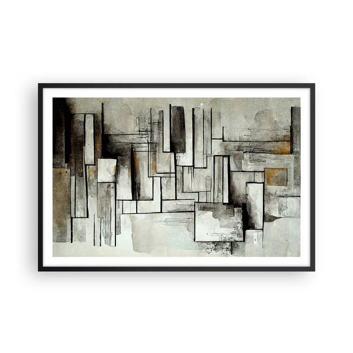 Poster in black frame - Power of Simplicity - 91x61 cm
