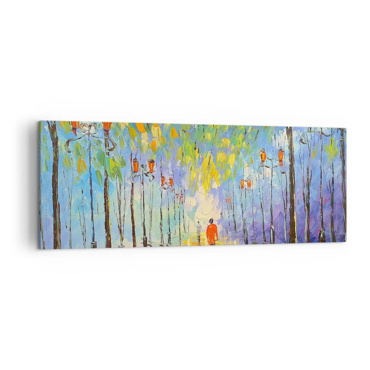 Canvas picture - Night Rain Song - 140x50 cm