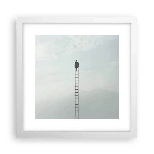 Poster in white frmae - Rise above It - 30x30 cm