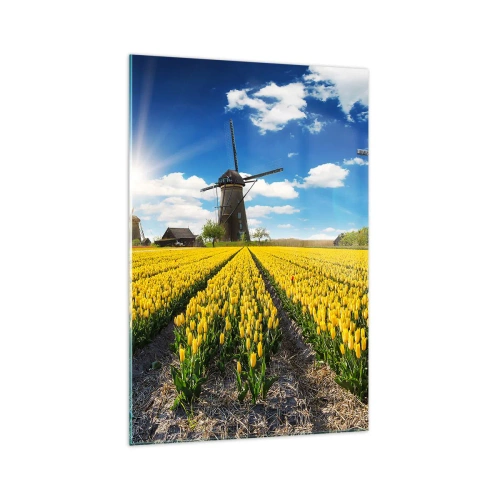 Glass picture - It Can't Be More Dutch - 70x100 cm