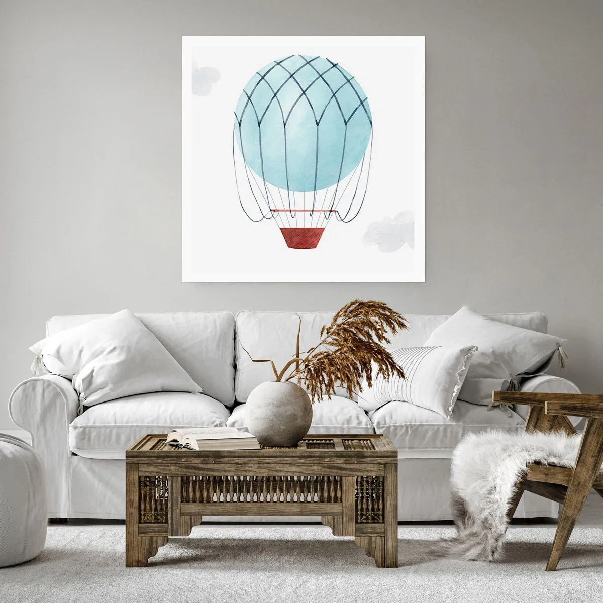 Poster - All in the Clouds - 60x60 cm