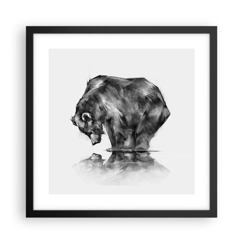 Poster in black frame - Nice to See Someone Close - 40x40 cm