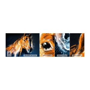 Photo Wallpaper Sample Self-Adhesive Deluxe Sticker - So What, Are You Coming? - Animals, Horse, Mare - 100x30 cm