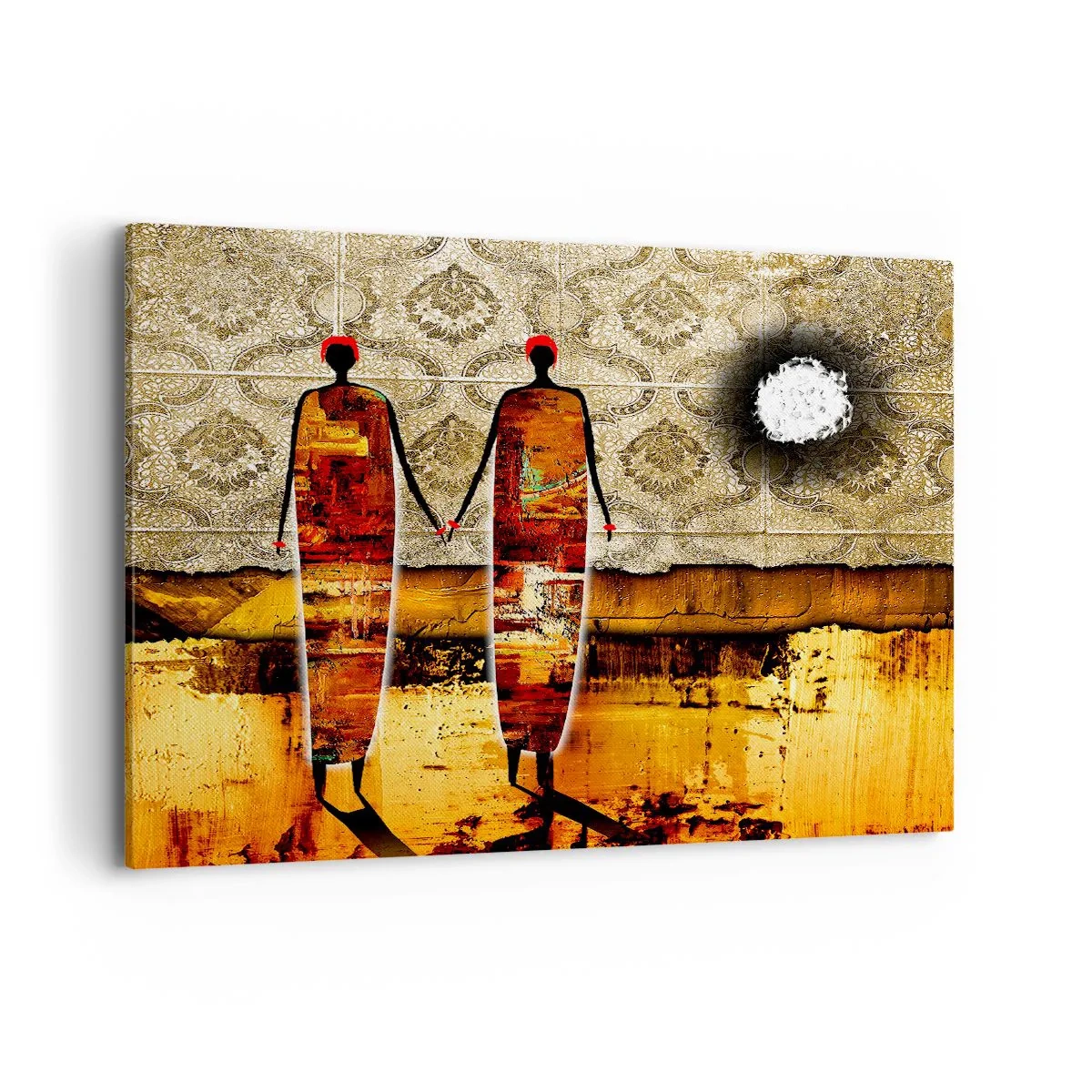 Canvas picture - Ethnic Composition in the Colours of Africa - 100x70 cm