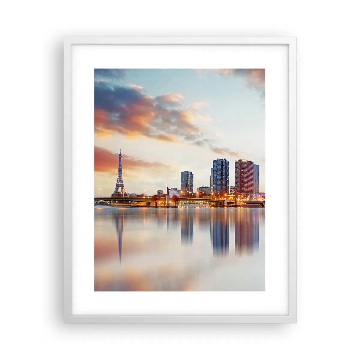 Poster in white frmae - Monumental Peace of Paris - 40x50 cm