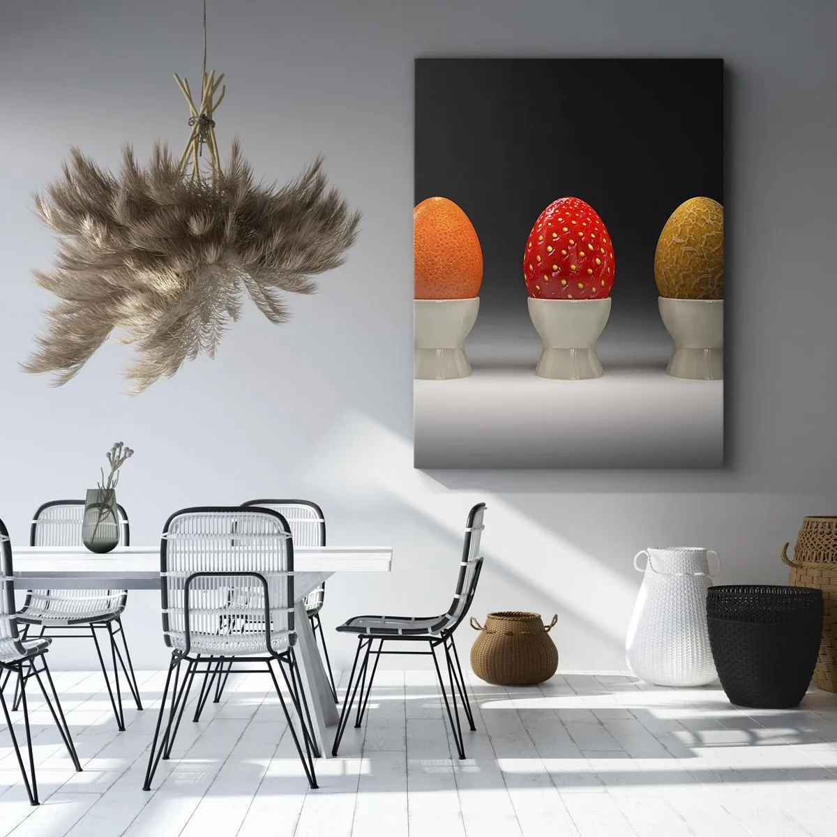 Canvas picture - Fruity breakfast - 80x120 cm