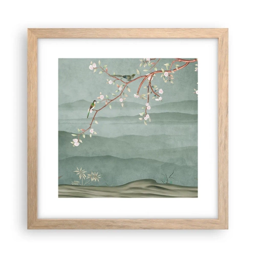 Poster in light oak frame - Spring, It Is You - 30x30 cm