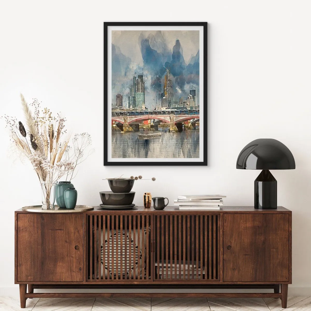 Poster in black frame - London in Its Beauty - 40x50 cm
