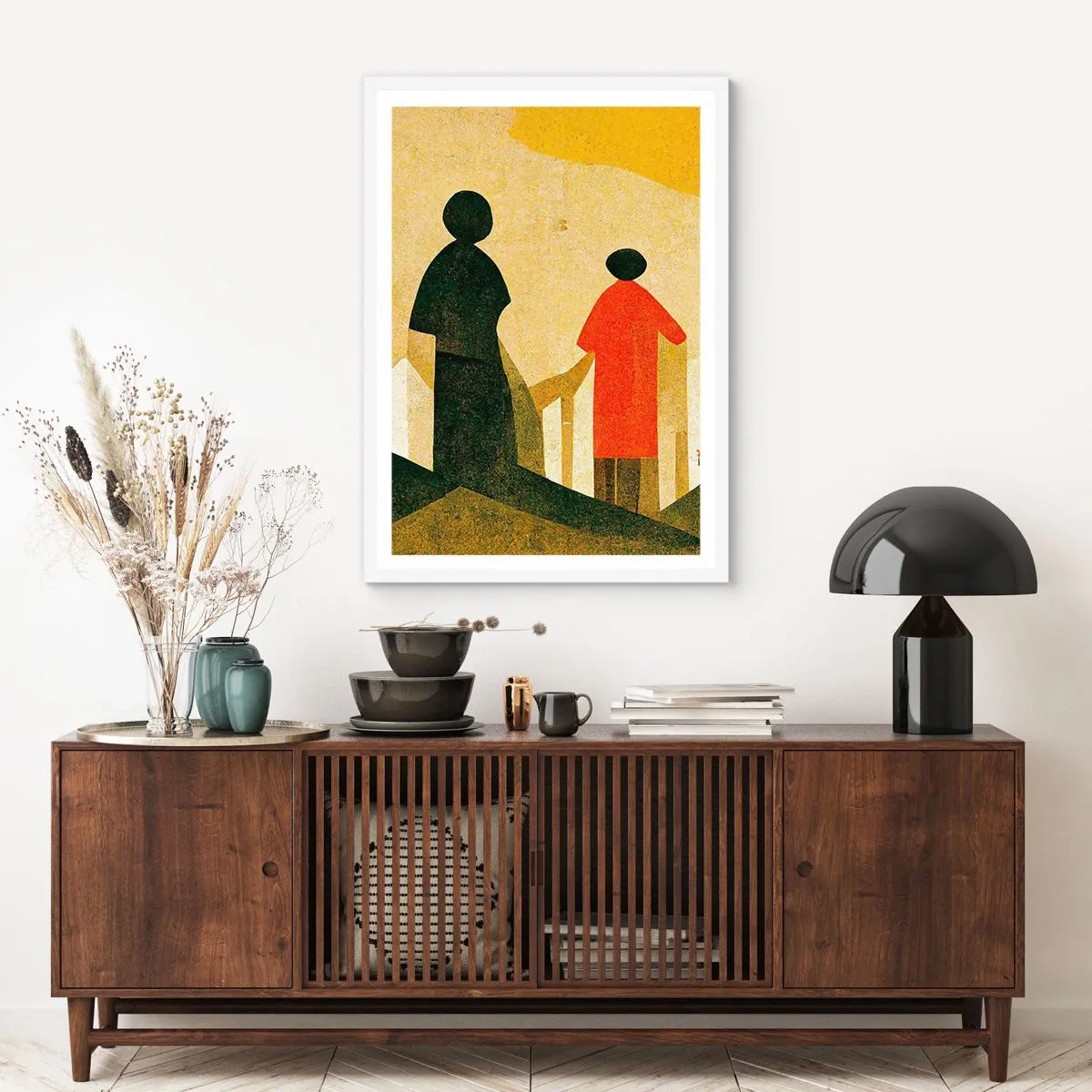 Poster in white frmae - Still a Long Way - 50x70 cm