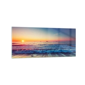 Glass picture - What Is behind the Horizon? - 120x50 cm