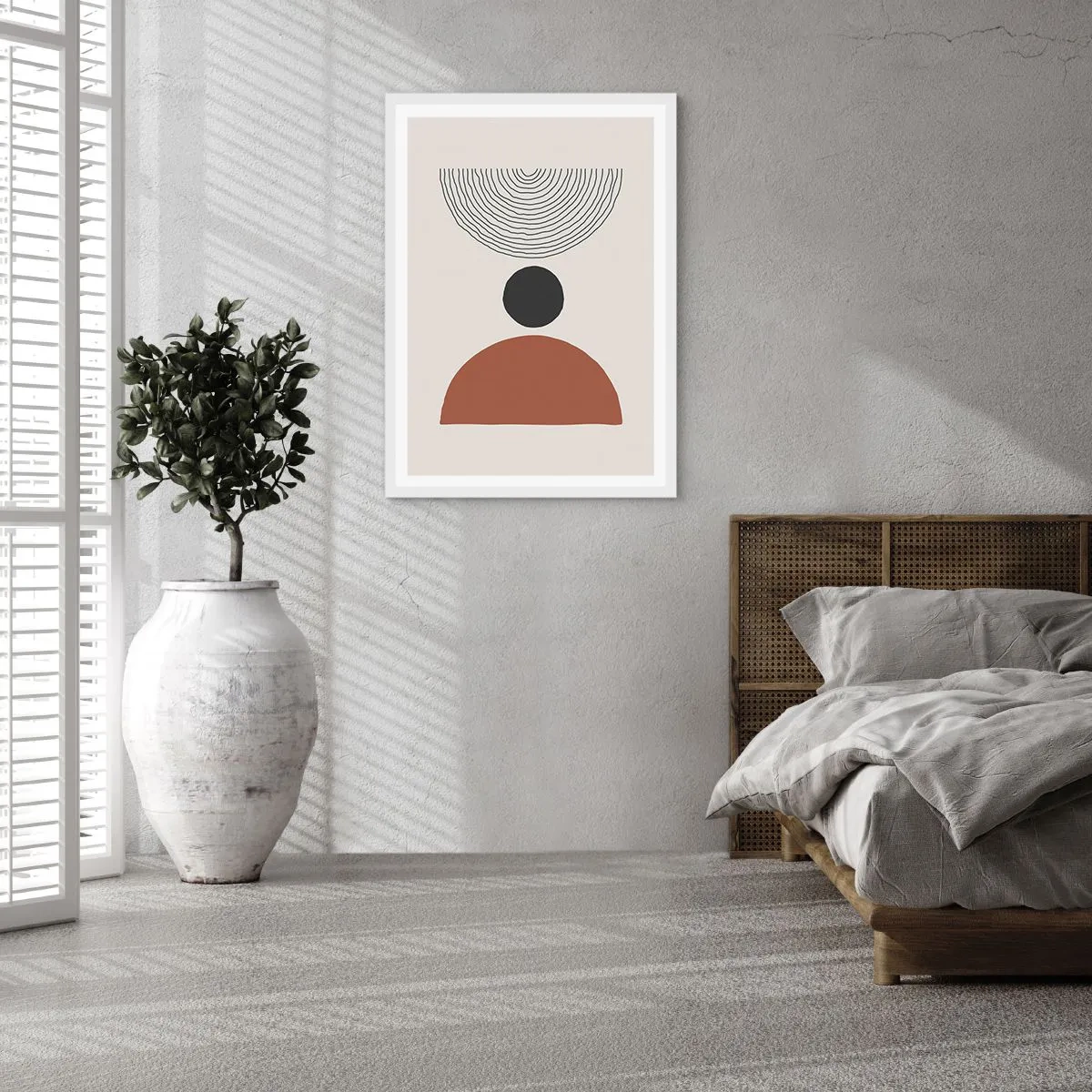 Poster in white frmae - In the Centre of Attention - 40x50 cm