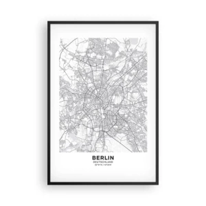 Poster in black frame - Flower of Berlin - 61x91 cm