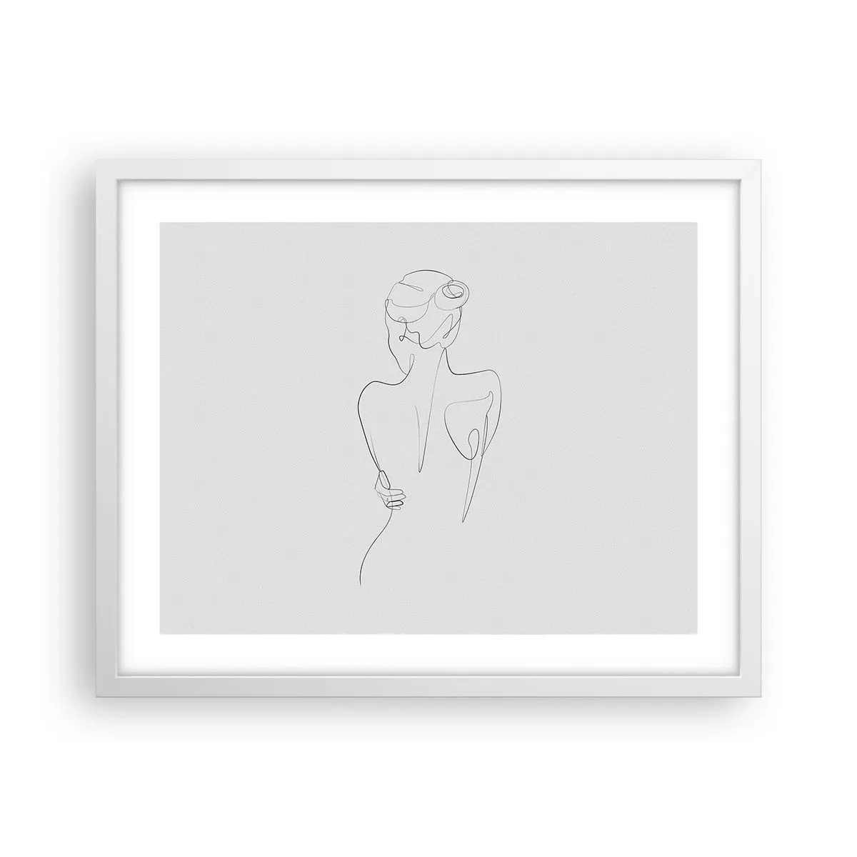 Poster in white frmae - Music of the Body - 50x40 cm