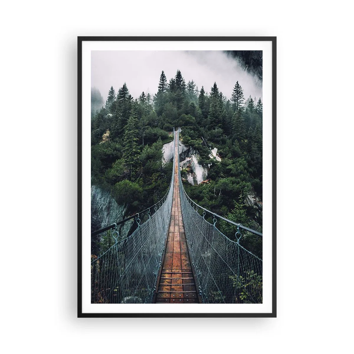 Poster in black frame - Only for Eagles - 70x100 cm