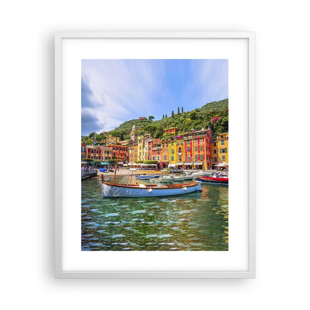 Poster in white frmae - Italian Morning - 40x50 cm