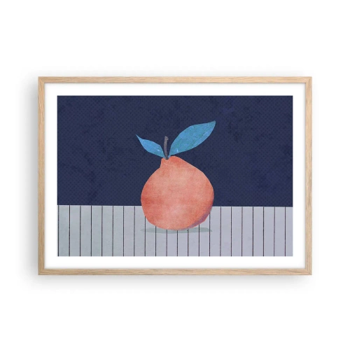 Poster in light oak frame - Convexity and Plane - 70x50 cm