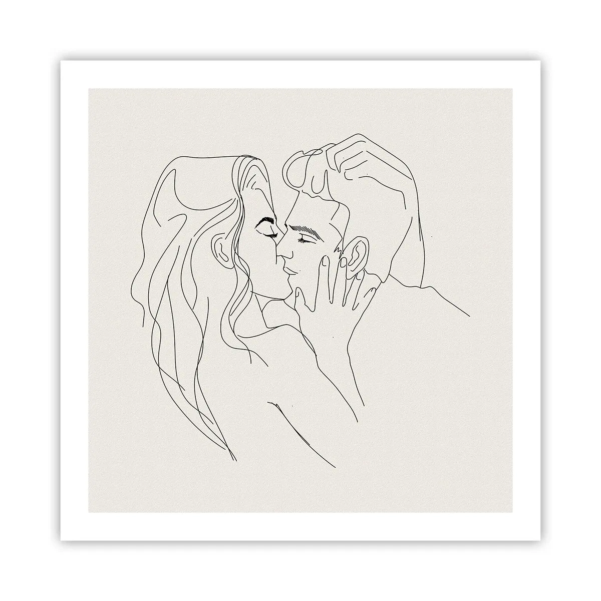 Poster - Tangled up by a Feeling - 60x60 cm