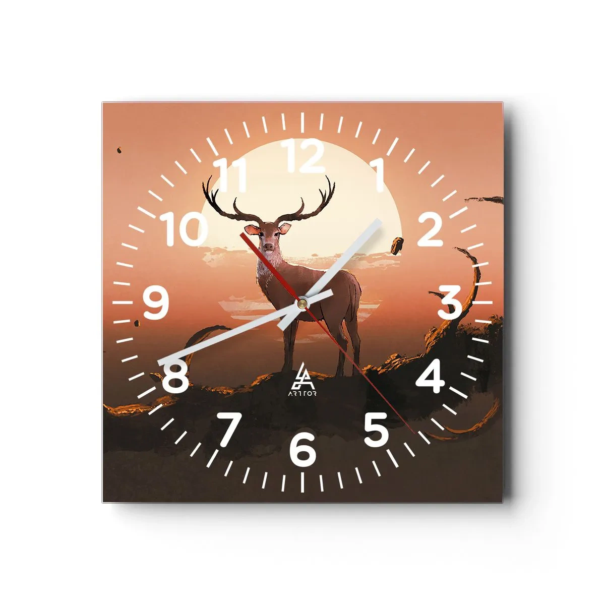 Wall clock - Clock on glass - This Night Is Like No Other - 30x30 cm