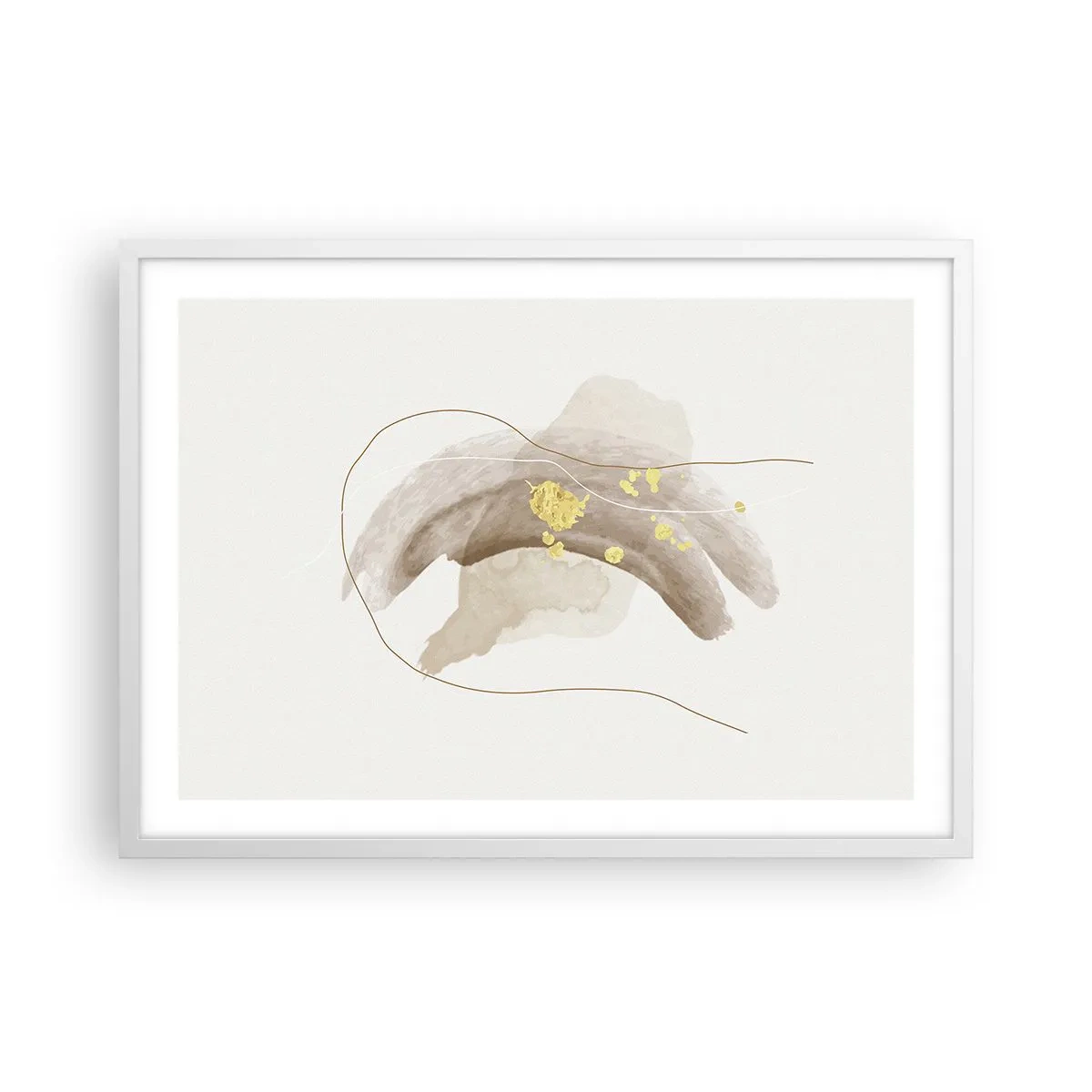 Poster in white frmae - Encountered in Space - 70x50 cm