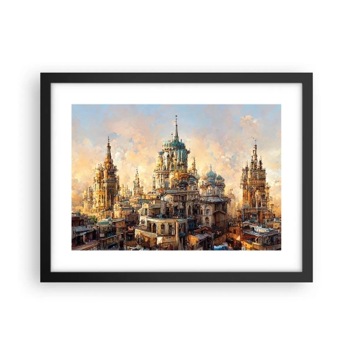Poster in black frame - City of Cities - 40x30 cm