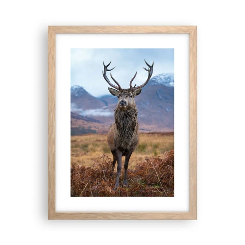 Poster in light oak frame - On Your Own Land - 30x40 cm