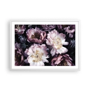 Poster in white frmae - Old Style Bouquet - 70x50 cm