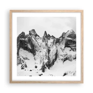 Poster in light oak frame - Granite Ridge - 50x50 cm