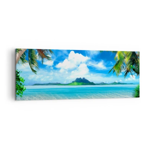 Canvas picture - Blue Tropics - 140x50 cm