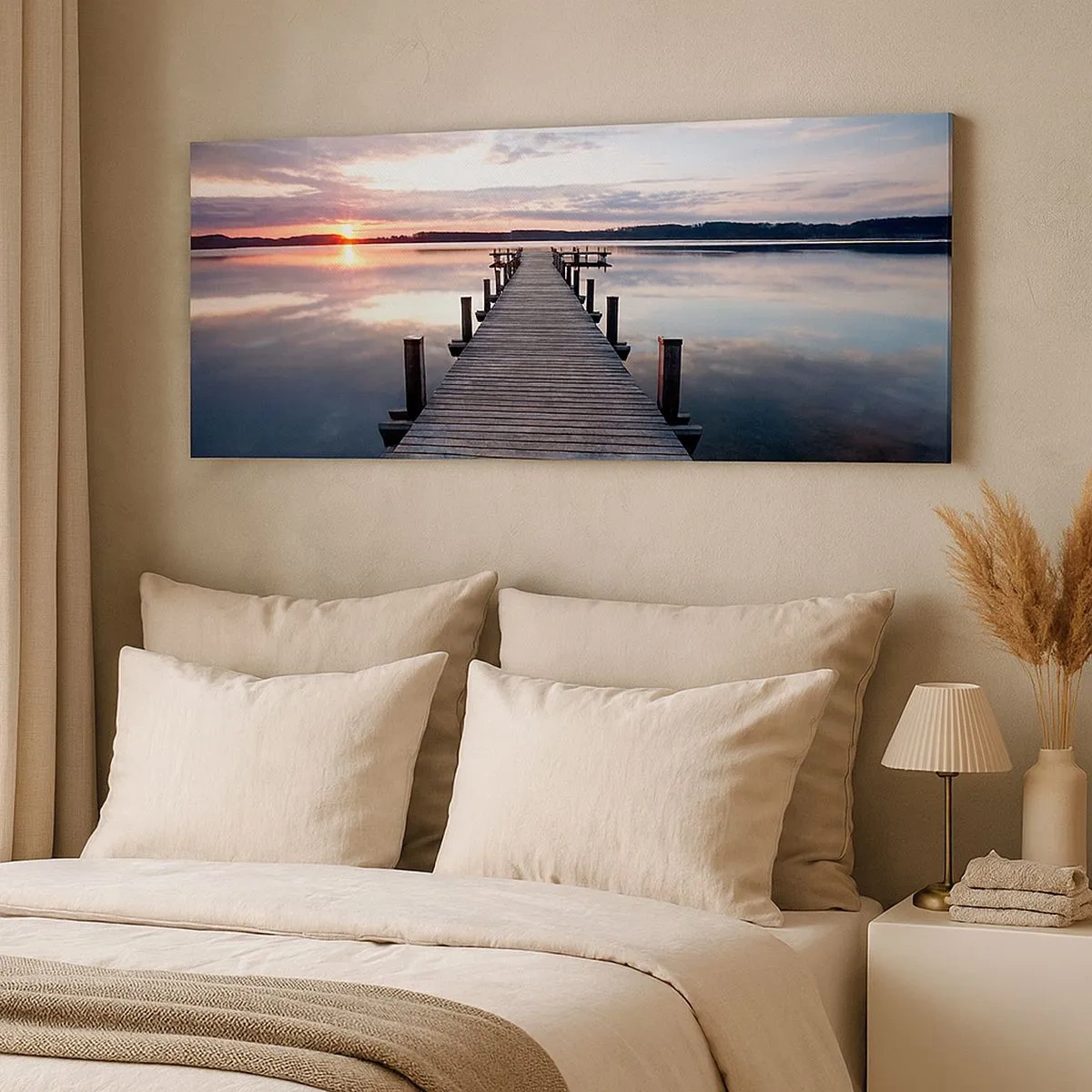 Canvas picture - Quiet Border of Night and Day - 100x40 cm